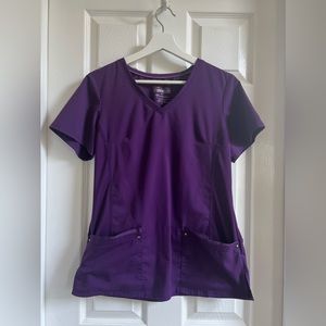 Purple Label by Healing Hands Scrub Set - egg plant